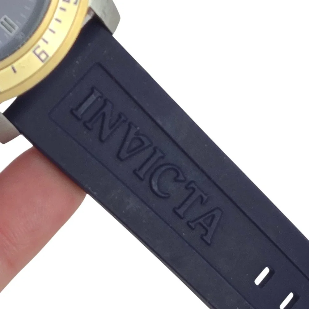 Invicta Specialty Men's Watch 12847 Blue Dial Stainless & Silicon SEE VIDEO